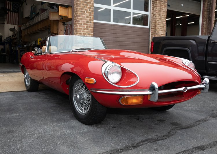 red jaguars car