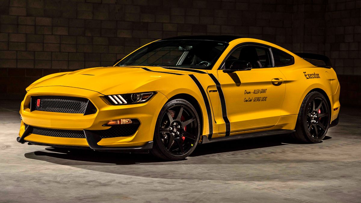 Мустанг gt 350 r желтый