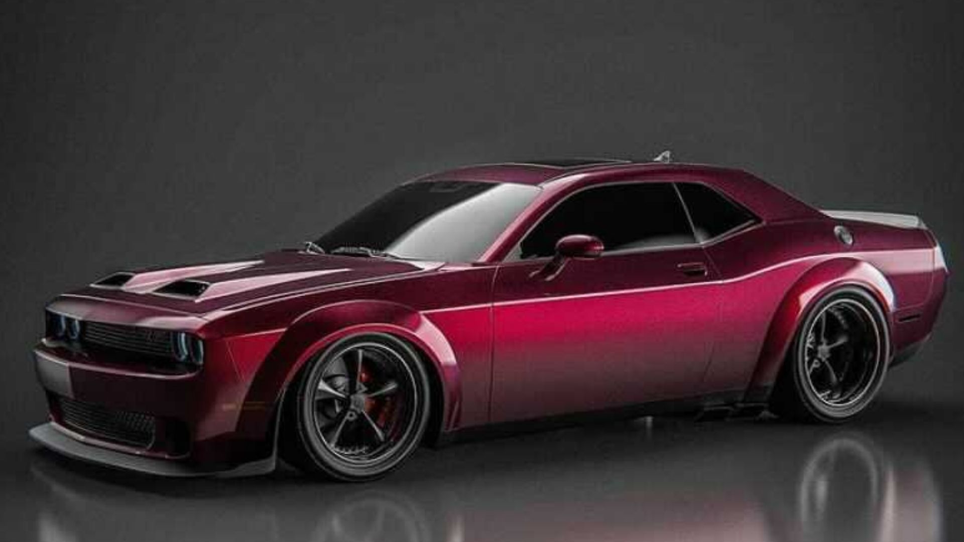 Dodge Challenger Scat Pack Widebody Render Doesn’t Burn The Eyes