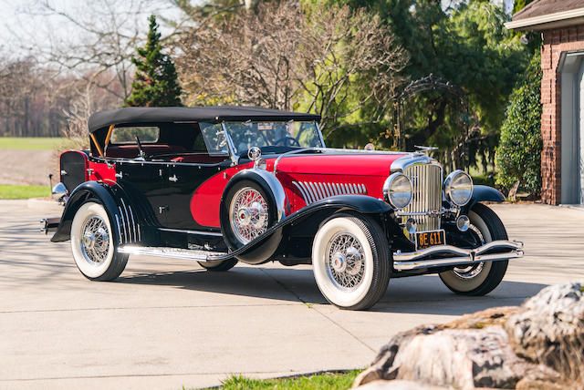 Rare 1933 Duesenberg Model J Dual-cowl Phaeton LaGrande