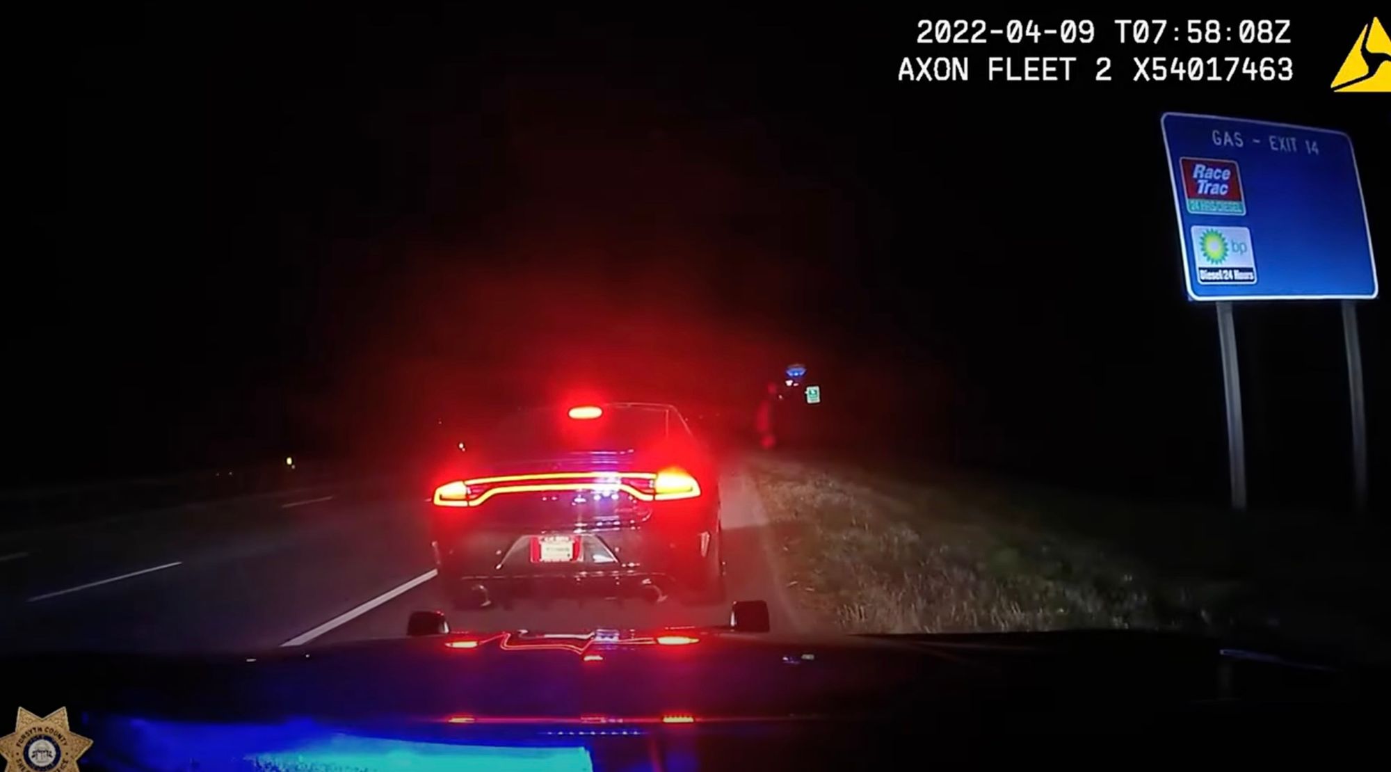 Hellcat Embarrases Cop Cars Before Spike Strips Return