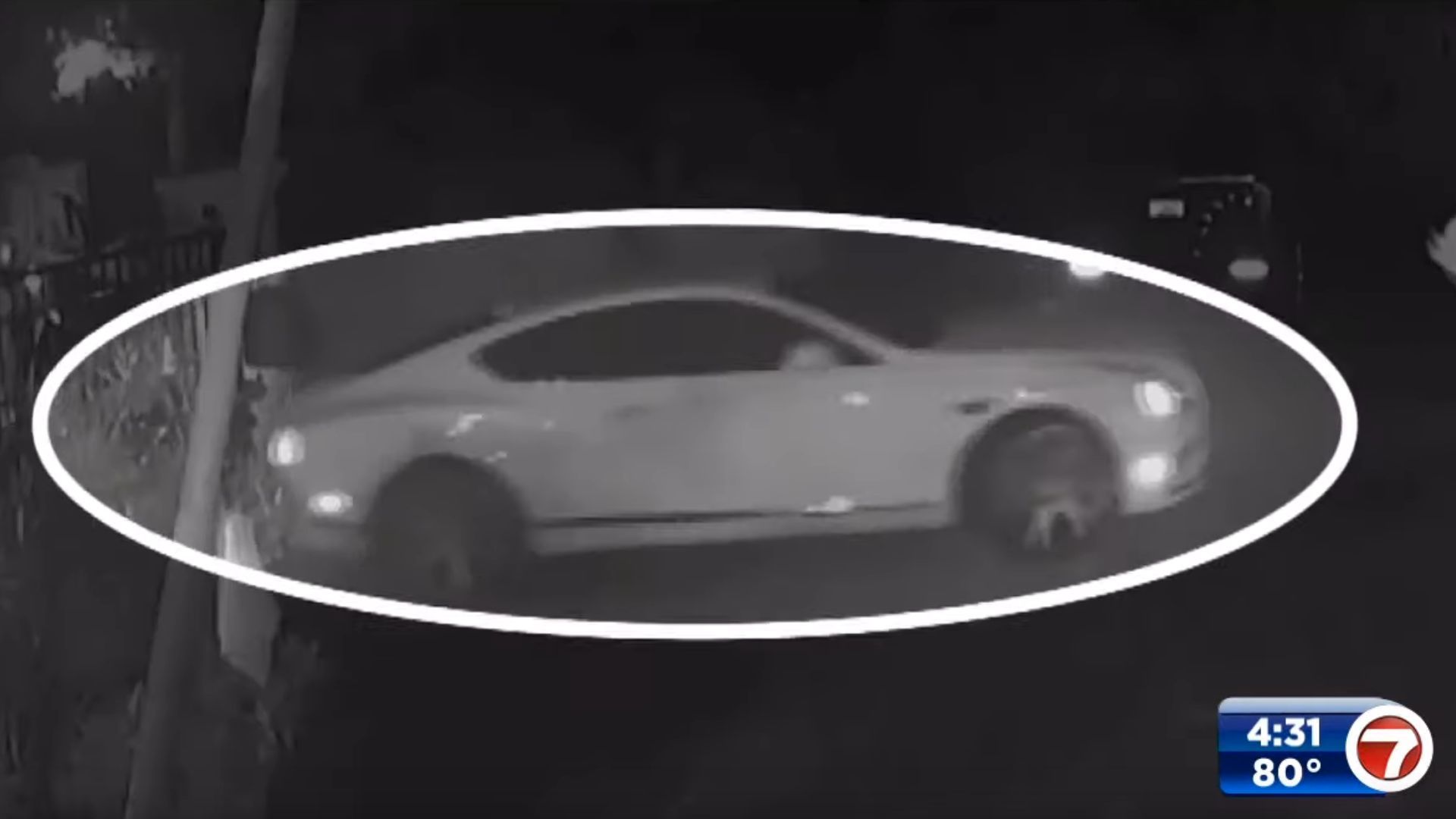 Brazen Thieves Crash Stolen Bentley Through Gate