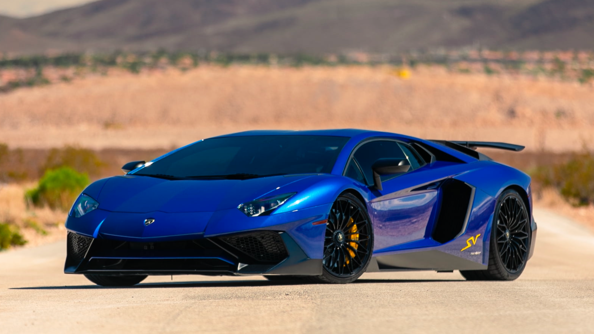 Bid on This Lamborghini Aventador In Stunning Blue