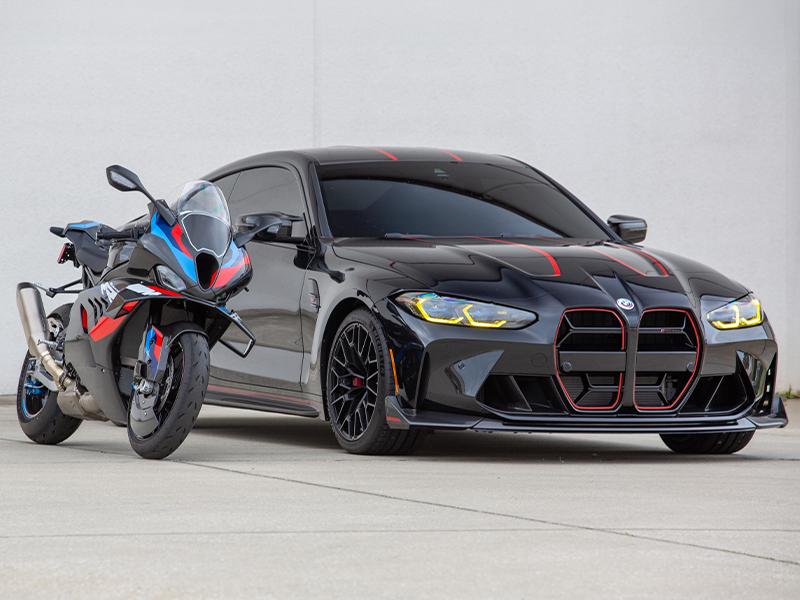 BMW M4 CSL And BMW Motorcycle