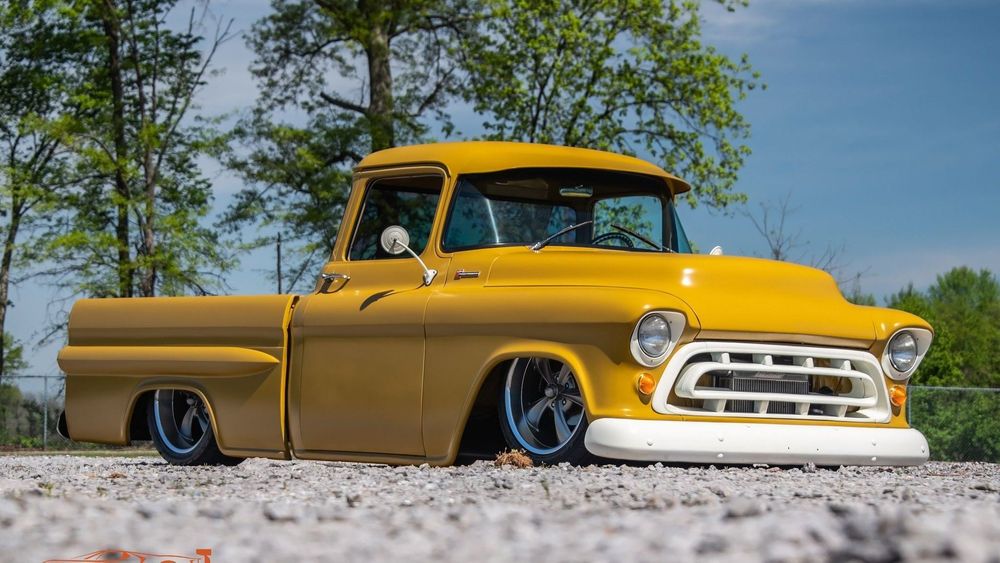 Restomod 1957 Chevy 3100 Rides Low And Hard