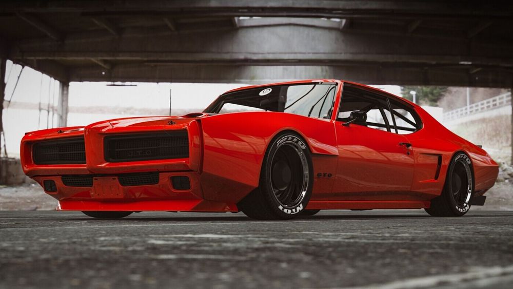 Widebody 1969 Pontiac GTO Rendering Modernizes A Classic