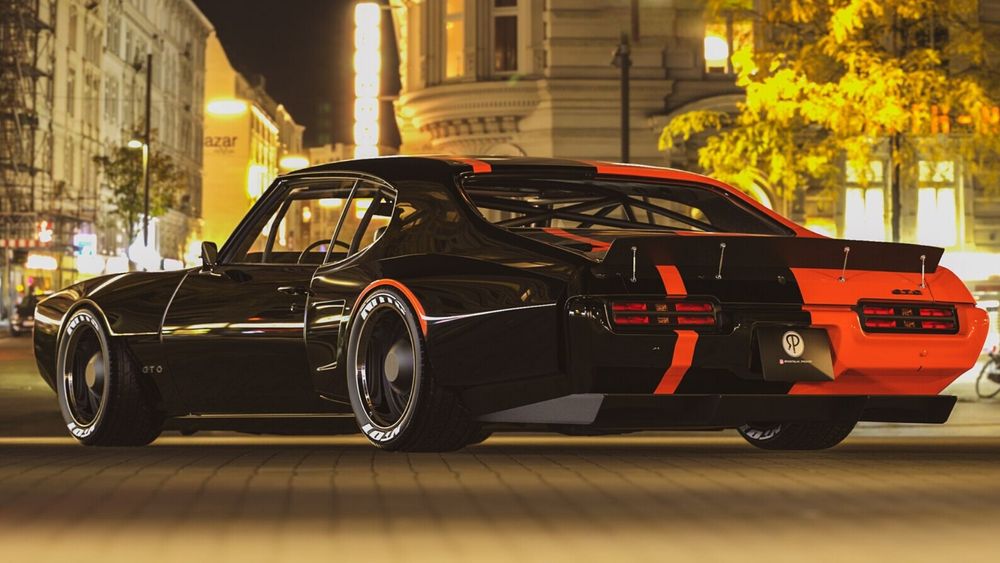 Widebody 1969 Pontiac Gto Rendering Modernizes A Classic