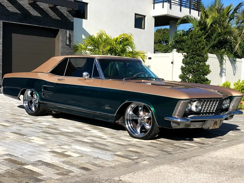 1963 buick riviera and 1963 ford thunderbird