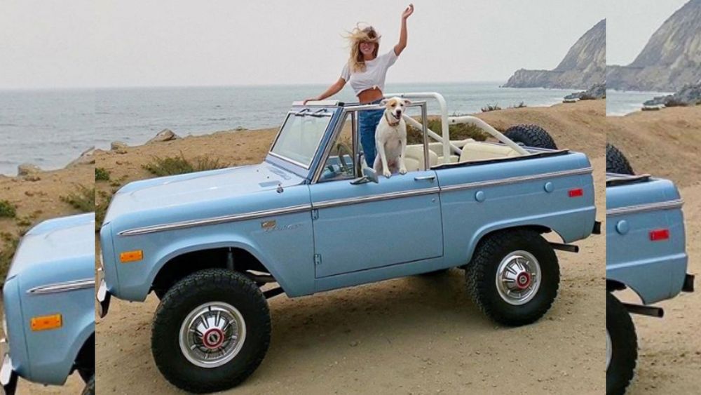 Sydney Sweeney Drives A Sweet First Generation Ford Bronco