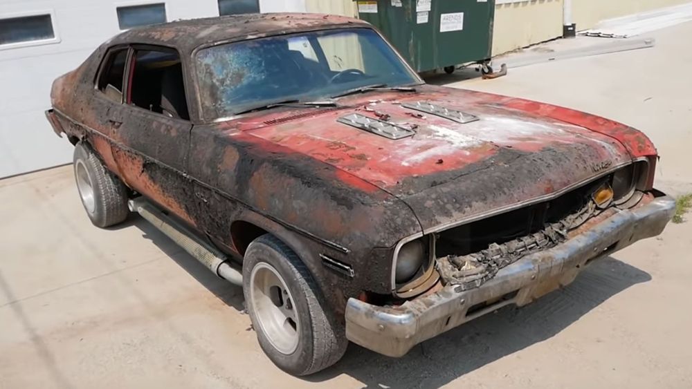 Burned And Abandoned 1973 Chevy Nova Resurrected