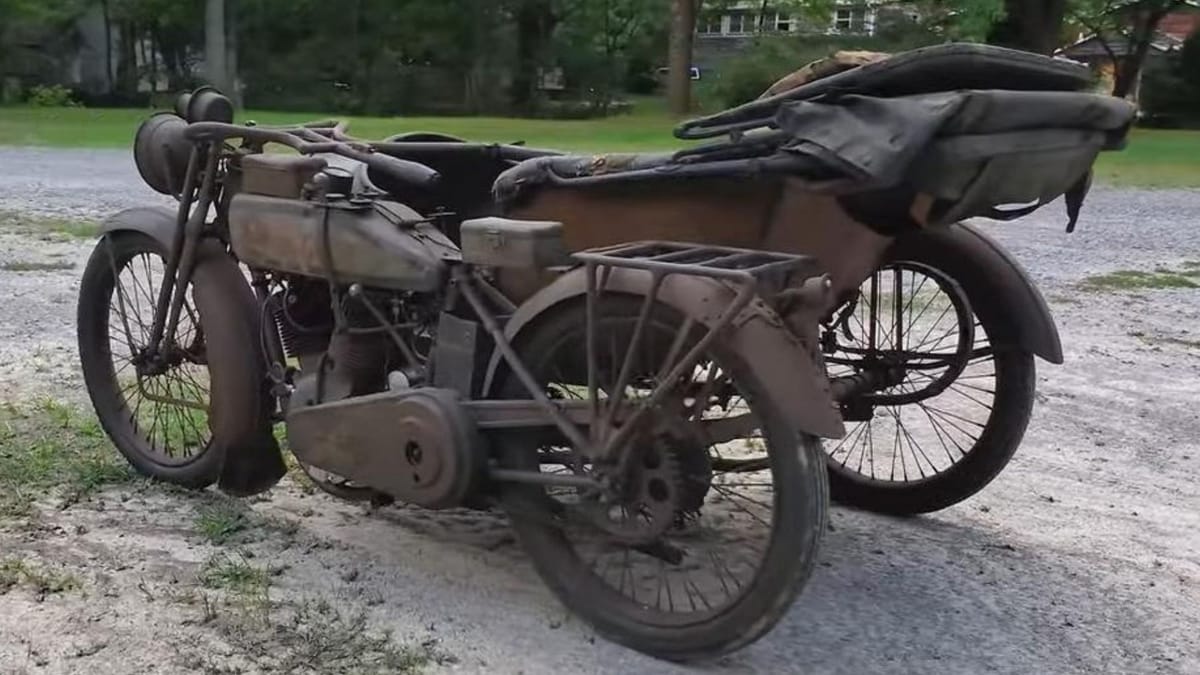 1916 harley deals davidson with sidecar