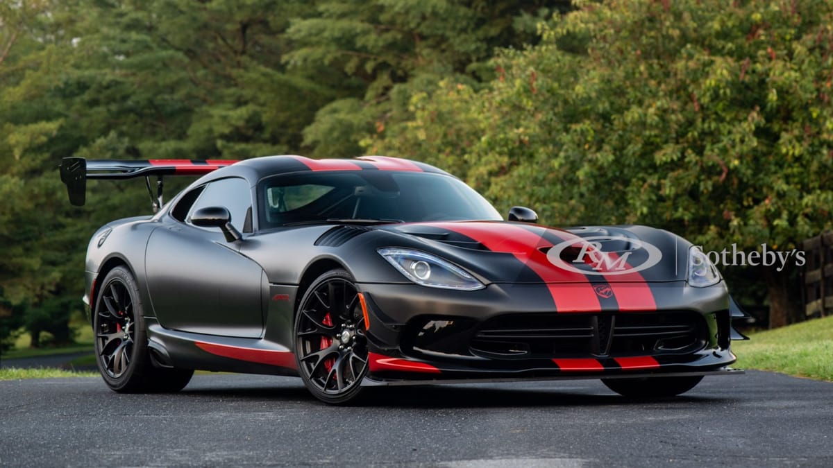 2017 Dodge Viper SRT ACR Closed Viper Production With A Bang