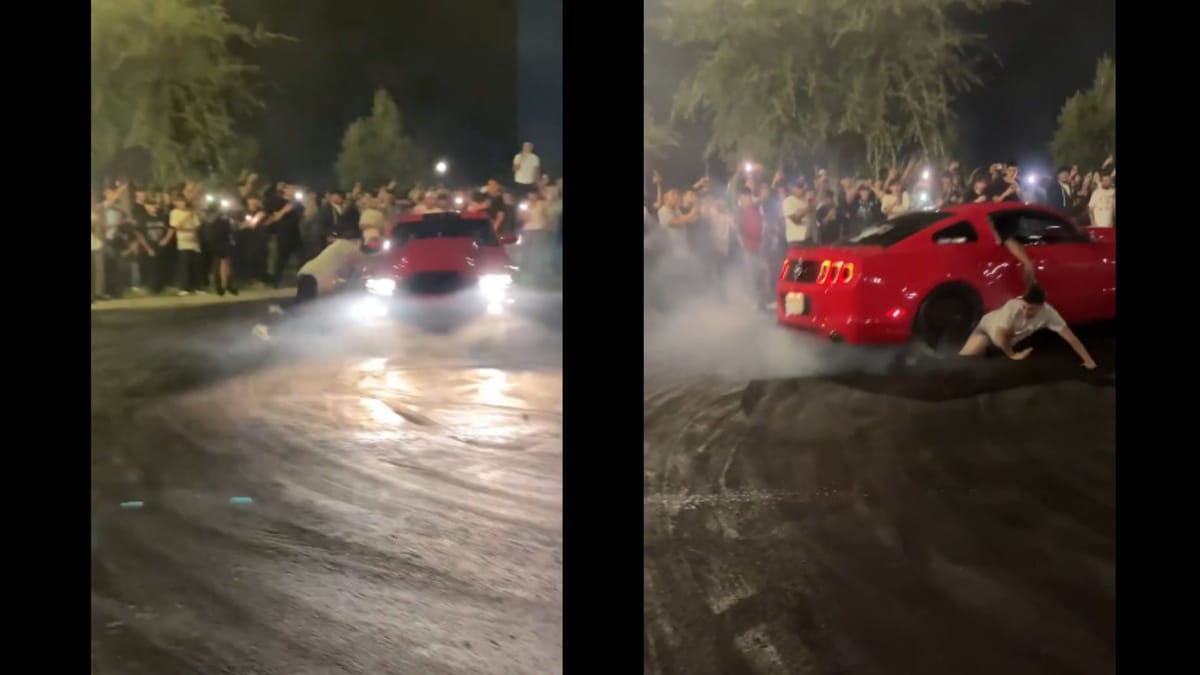 Street Shutdown Participant Pantsed By A Mustang