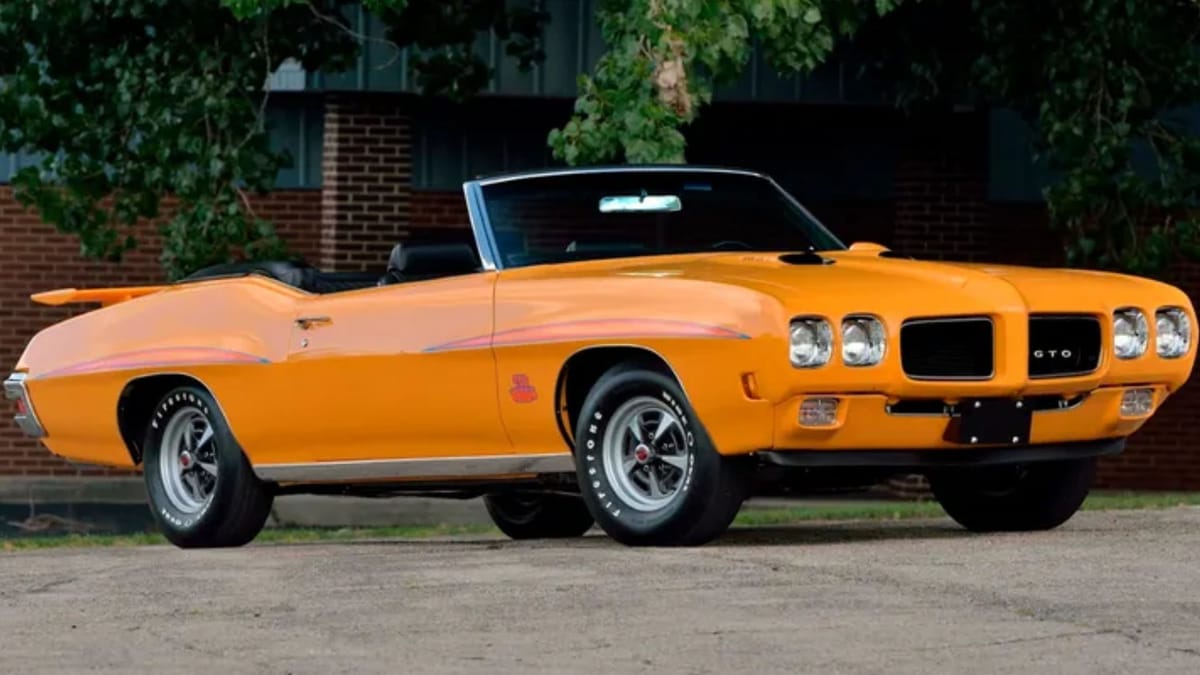 1970 Pontiac GTO Judge Auctions For $1.1 Million