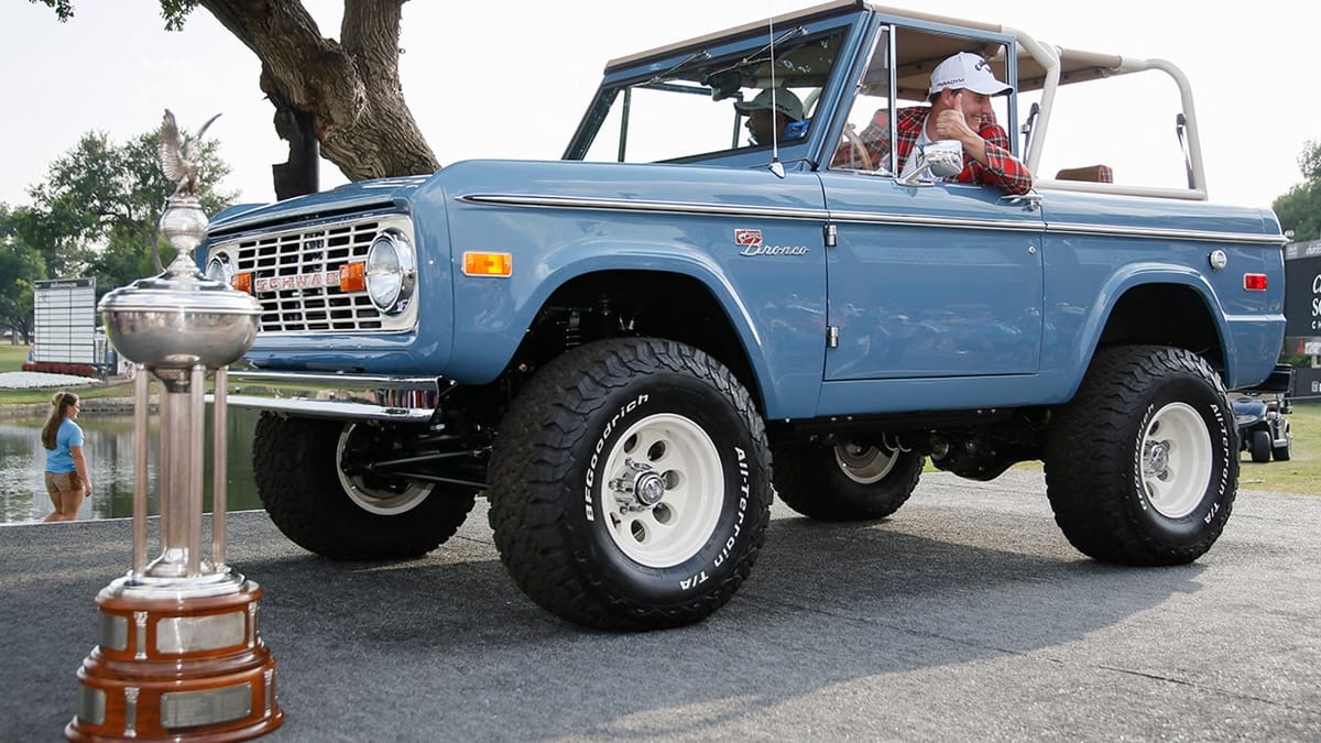 Pro Golfer Triumphs with Custom Charles Schwab Ford Bronco