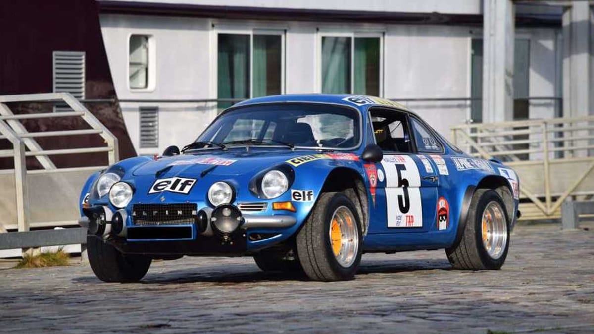 WRC Rally-Winning Alpine A110 Joins Artcurial Paris Auction