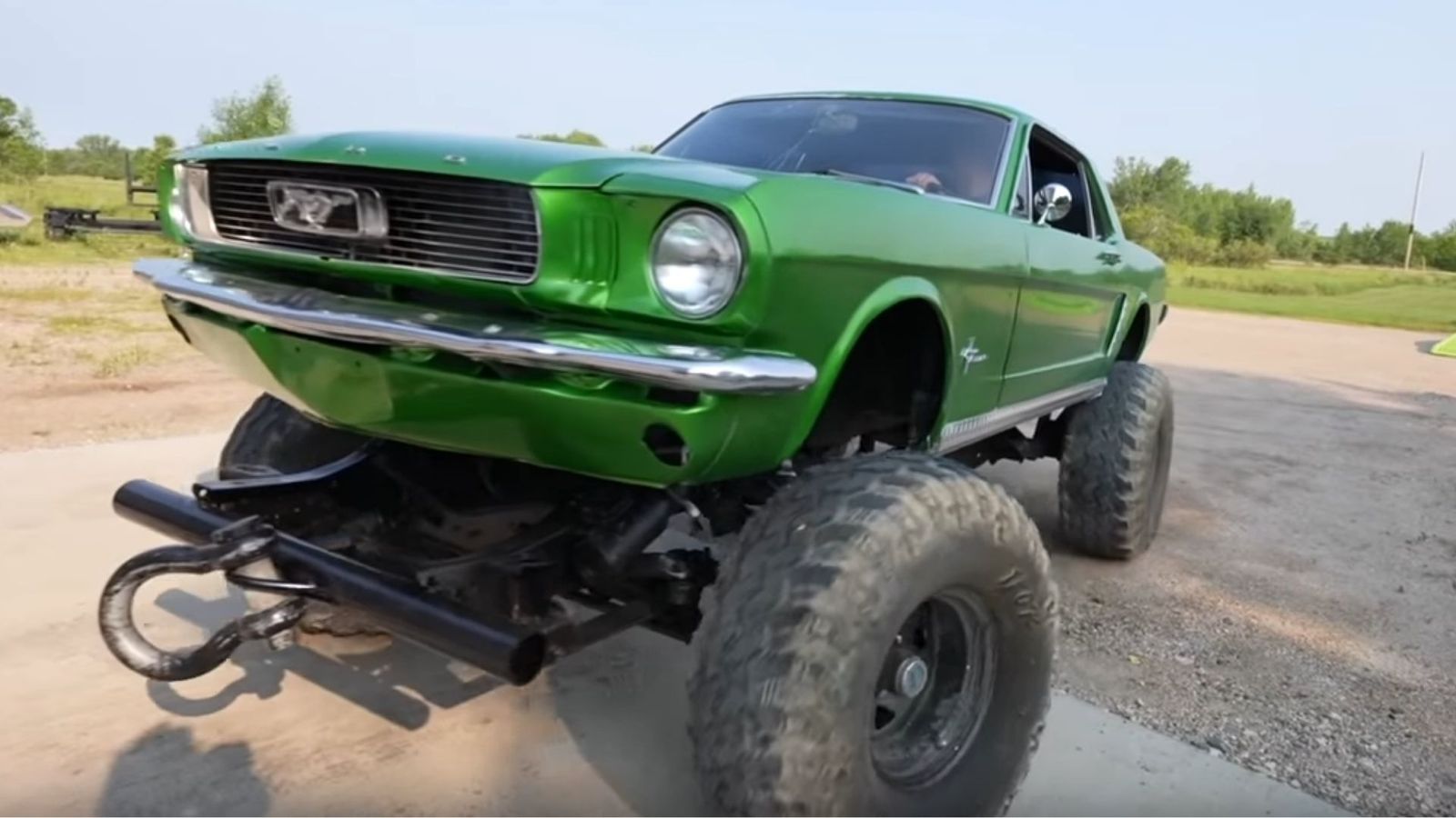 Guys Take Lifted Mustang Mudding