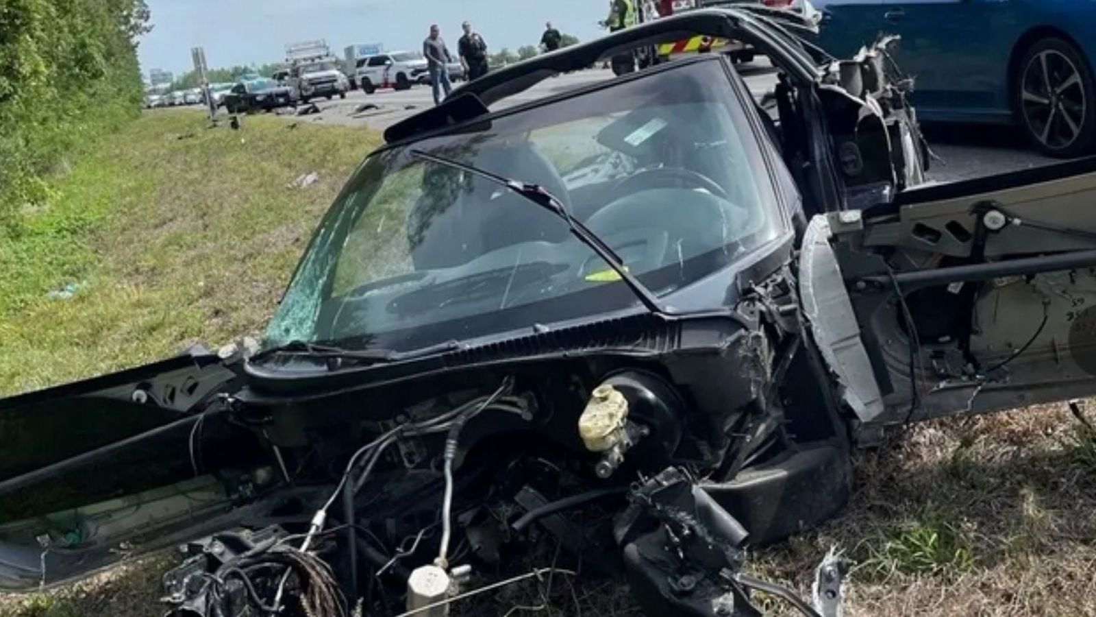 Florida Man Slams Corvette Into Highway Guardrail