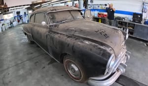 1949 Oldsmobile Barn Find Gets Washed After Decades of Being Hidden Away