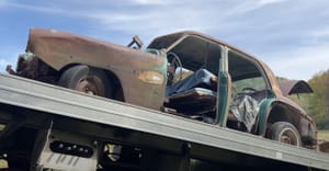 Rusty 1950s Dodge Coronet Rescued from Field Carries an Eerie Mystery