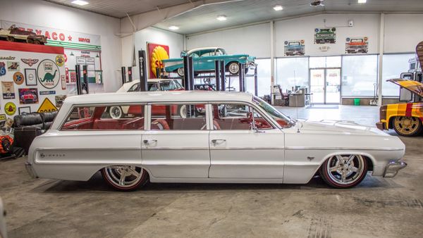 ride low and slow in this 1964 chevy impala wagon slow in this 1964 chevy impala wagon