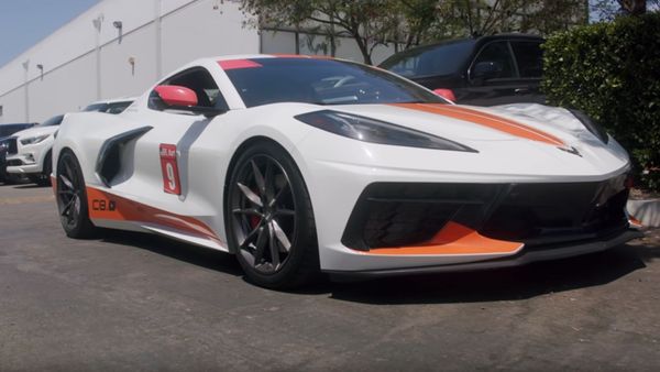 Emelia Hartford Shows Off Her C8 Corvette To A GM Executive