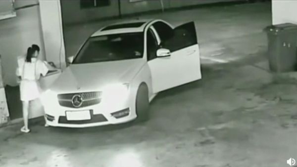 Woman Crashes Her Mercedes In The Dumbest Way Possible